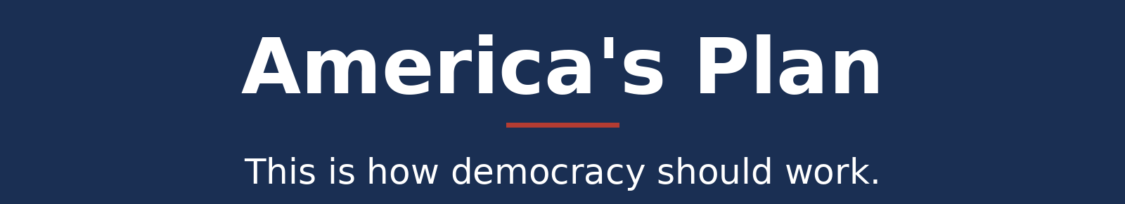 America’s Plan